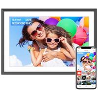 ARZOPA 32GB Digital Photo Frame WiFi 10.1 Inch HD IPS Touch Screen Digital Picture Frames Easy Setup Custom Greeting Card for Gifting Free Arzopa App Share Photos Videos with File Management-D10 Brown