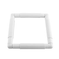 Q Snap Frame Cross Stitch Q Snap Frame White Polypropylene Plastic Clip Frame for Embroidery Cross Stitch Quilting Needlepoint DIY Tool(20.3 * 20.3Cm)