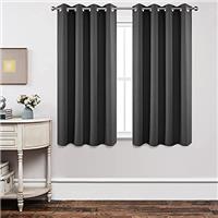 Joydeco Blackout Curtains Bedroom, Black Out Curtain Thermal Insulated Eyelet Top for Room Darkening, Curtains & Drapes Window Treatments Blinds for Living Room Nursery, 2 Panels Home Decoration