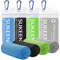 Sukeen Cooling Towel for Neck and Face (40"x12"),Ice Towel,Soft Breathable Chilly Towel,Microfiber Towel for Yoga,Sport,Running,Gym,Workout,Camping,Fitness,Workout & More Activities