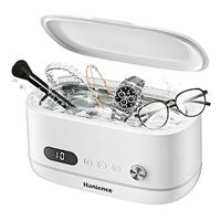 Hanience Ultrasonic Cleaner, 500ml Jewellery Cleaner 45000Hz, Professional Ultrasonic Jewellery Cleaner with Basket and 10 Digital Timer, for Cleaning Jewellery Rings Glasses Watches
