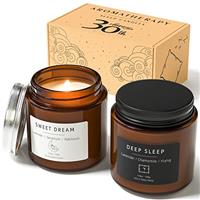 Sleep Candles Gifts for Women, BOYUJK Lavender Scented Candles Gift Set for Anxiety, Lavender Promotes Sleep, Chamomile Relieves Stress, Relaxation Birthday Gifts for Women