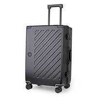 JLY 100% Polycarbonate Zipperless Luggage, Double TSA Locks Hardshell Suitcase with 4 Spinner Wheels, Aluminium Handle, Cabin Carry On, Flight Checked Travel Case