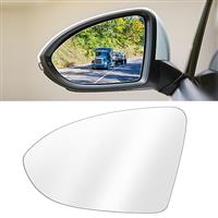 URAQT Wing Mirror Glass, Replacement Glass for Car Mirrors, Heated Mirror Right Hand Side UK Driver Side for VW Golf MK7 2013-2020, White