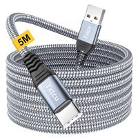 Txtcu Long USB C Cable0.3m-10m, USB C Charger Cable Braided USB Type C Fast Charger Cable Compatible for PS5/Controller,Xbox,Samsung Galaxy S20/S10/S9,Note 10 9 8,LG,Motorol