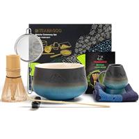 TEANAGOO Matcha Tea Set,Matcha Bamboo Whisk, Scoop Tea Making Kit TG-N-D