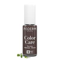 PODERM Swiss-Made Antifungal Nail Polish Power Red | Breathable Treatment with Tea Tree, Silicon Biotin | Strengthens, Repairs Conceals Yellow, Brittle Damaged Nails | Podiatrist-Developed