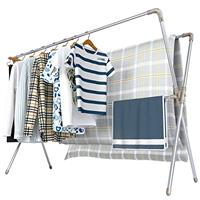 Allritt Clothes Drying Rack 2M Drying Space Retractable Clothes Airer Heavy Duty Stainless Steel Garment Rack Foldable Drying Rack