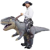 Rafalacy Inflatable Dinosaur Costumes Adult Size T-REX Ride on Halloween Costume Funny Dino Blow up Costume