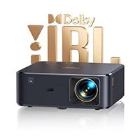 Projector 4K with NFC, Smart Projector with Google TV, Sound by JBL/Dolby Audio, YABER K2s 800 ANSI WiFi 6 Bluetooth Projector, Auto Focus & Keystone, FHD 1080P Home Projector with Netflix 9000+ Apps