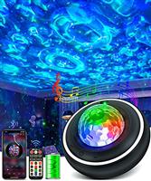 Galaxy Projector Star Night Lights - Music Bluetooth Speaker Colour Starry Starlight Ocean Wave Led 
