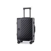 JLY 100% Polycarbonate Zipperless Luggage, Double TSA Locks Hardshell Suitcase with 4 Spinner Wheels, Aluminium Handle, Cabin Carry On, Flight Checked Travel Case