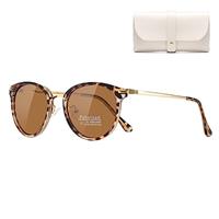 Cleoxyge Fashion Sunglasses for Women Men Polarized Metal Fashion Ladies Sunglass UV400 Oval Elegant for Ladies Teen Girls Men