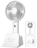 Portable Handheld Fan Rechargeable with Wireless Charging fo