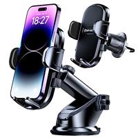 MP-MALL Car Phone Holder 2024 Newest & Strongest Dashboard Windscreen Vent Clip Handsfree Mobile Mount Stand Cradle for 15 Pro Max 14 13 12 All Phones