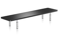 suptek Wooden Monitor Stand Riser for Computer, Laptop, Printer, Notebook and Flat Screens, 800x230mm Vented Platform, Max 30kg, 3 Adjustable Heights with Extra Large Underneath Storage Space MST016L