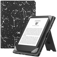 HGWALP Universal Case for 6 eReaders, Folio Leather Stand Cover with Handstrap Compatible with All 6 inch Paperwhite/Kobo/Tolino/Pocketook/Sony E-Book Reader