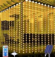 Joysing Solar Curtain Lights Outdoor Garden