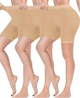 Reamphy Anti Chafing Shorts Women, 3 Pack Womens Slip Shorts for Under Dresses and Yoga, Seamless Chub Rub Shorts Long Briefs Underwear Stretchy Safety Panties Legging Knickers