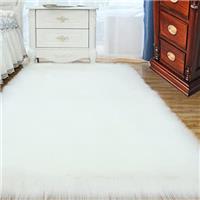 ABWXN Faux Sheepskin Rug, Fluffy Shaggy Area Rugs, Furry Longhair Fleece Rug for Bedroom Bedside Chair Sofa