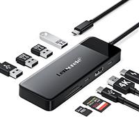 Lemorele USB C Docking Station Dual Monitor, Laptop Docking Station