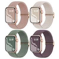 Suitisbest Braided Band Compatible for Apple Watch Strap 38mm 40mm 41mm 42mm 44mm 45mm 49mm for Women Men, Stretchy Band Elastic Sport Wristbands for iWatch Series 9 8 7 6 5 4 3 2 1 SE Ultra Ultra2