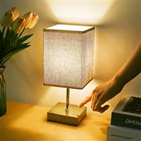 Aomeya Touch Control Table Lamp, 3-Way Dimmable Bedside Lamp