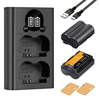 K&F Concept 2 Pack Camera Replacement Battery & Charger Set