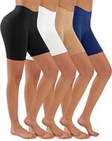 YADIFEN Womens Safety Anti Chafing Shorts Seamless Chub Rub Shorts Long Briefs Ladies Breathable Knickers Underwear Women's Boxer BoyShort Leggings for Under Skirt/Dresses Shorts Multipack