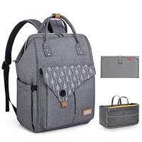 Lekebaby Nappy Changing Backpack Baby Changing Bag with Changing Mat