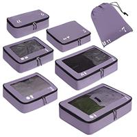 ECOHUB Packing Cubes for Suitcase 7 PCS Travel Organiser Packing Bags Recycled PET Eco Friendly Trav