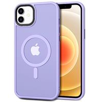 CACOE Magnetic Case for iPhone Case Compatible with MagSafe Cover Protective Shockproof Anti-Fingerprint Dark Purple
