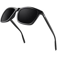 CGID Polarised Sunglasses Mens Women Ultralight Al-Mg Sunglasses Mens Shades, Retro Driving Fishing Sun Glasses MJ33