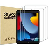 ProCase 1 Pack Screen Protector for iPad 10.2 Inch 9th / 8th / 7th Generation 2021 2020 2019, Tempered Glass Screen Film Guard for iPad 7 / iPad 8 / iPad 9 -Clear