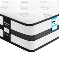 Inofia Double Mattresses Memory Foam Sprung 4FT6, 10.3 Inch Hybrid Mattress with Zone Support Memory Foam & Cooler Knitted Fabric, Medium Firm Original Collection, 100 Night Home Trial