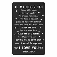 ENGZHI Dad Wallet Card - Thank You Dad I Love You - Daddy Bi