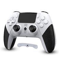 CHEREEKI Compatible with PS4 Controller Wireless Controller for P-4/Pro/Slim Bluetooth Remote Gamepad Joystick Vibration Turbo Six-Axis Sensor Audio Jack Touch Panel Wake UP Game Controller