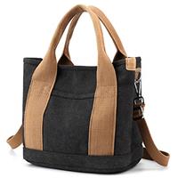 zhongningyifeng Canvas Women Tote Bag Casual Top Handle Satc