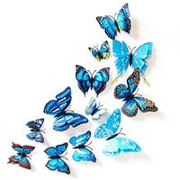3D Butterfly Wall Sticker, Double Layer Butterfly, Refrigera