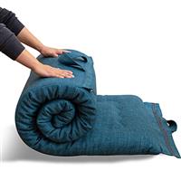 MAXYOYO Portable Foldable Futon Mattress, Hypoallergenic Fabric and High-Density Foam Mattress Pad with Handle and Zipper Outdoor Indoors 4
