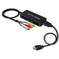 VHS to Digital Converter, USB Video Capture Card, Video Capture Device, RCA TO USB Converter,Convert VHS VCR Hi8 Mini DV to Digital/DVD,For Tape Player Camcorder Camera PC TV,Windows Mac OS Compatible