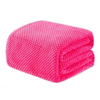 Exclusivo Mezcla Extra Large Fleece Throw Blanket, Soft Jacquard Weave Waffle Pattern Throws for Sofa Settees