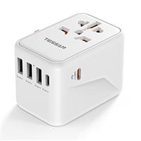 International Travel Adapter with USB C