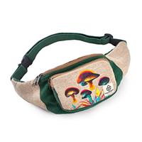 Freakmandu Unisex Hemp Fanny Pack - Hip Waist Belt Bag Crossbody Boho Hippie Style Handmade Waist Packs for Men Women