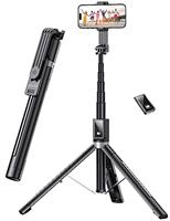 ANXRE Selfie Stick with Improved Tripod - 50'' Extra Long Phone Tripod with Detachable Wireless Remo