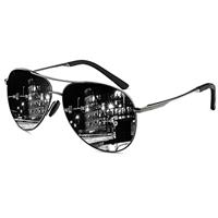HENGOSEN Polarised Sunglasses Men Women Classic Unisex Sun glasses Metal Frame UV400 Protection for Fishing Driving Golf