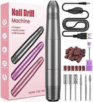 Electric Nail Files, Professional Nail Drill for Acrylic Nails Gel, Electric Nail Drill 20000 RPM, Adjustable Speed E File for Nails, Electric Manicure Pedicure Kit Gifts for Beginner Girl Women Mum