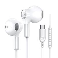 USB C Headphones for Samsung USB C Earphones with Microphone In-Ear Headphones Wired Earbuds USB Type C Earphones for Galaxy S23 Ultra S22 S21 FE S20 A53 A54 iPad Pro 2022 iPad Air 5/4/Mini 6, Pixel 7
