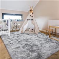 Cinknots Fluffy Area Rugs - Modern Shaggy Carpet for Living Room, Bedroom, Baby Nursery & Dorm - Soft Non-slip Large Indoor Carpet