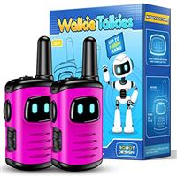 EUTOYZ Walkie Talkie Kids, 3-12 Year Old Girl Gifts for 5 6 7 8 Year Olds Girl Toys Age 5-9 Kid Toys for Girls Kids Walkie Talkies Outdoor Toys Walky Talky Birthday Presents Rose Pink